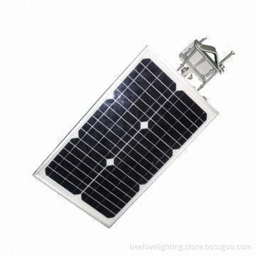 All in one integrated solar street lights, 15W power with -30 to 70゜C working temperatures